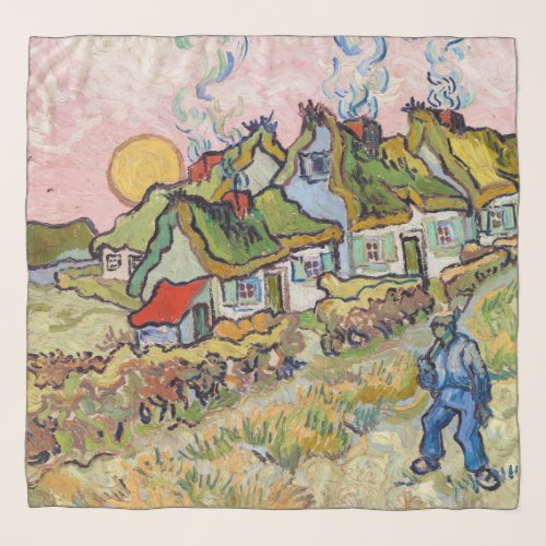 Vincent van Gogh _ Houses and Figure Scarf