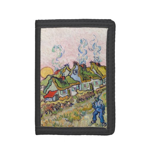 Vincent van Gogh _ Houses and Figure Trifold Wallet