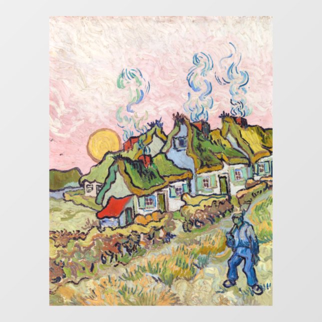 Vincent van Gogh - Houses and Figure Window Cling (Sheet)