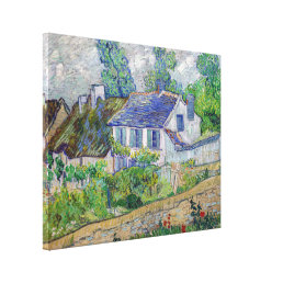 Vincent van Gogh - Houses at Auvers Canvas Print