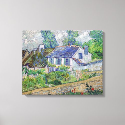 Vincent van Gogh _ Houses at Auvers Canvas Print