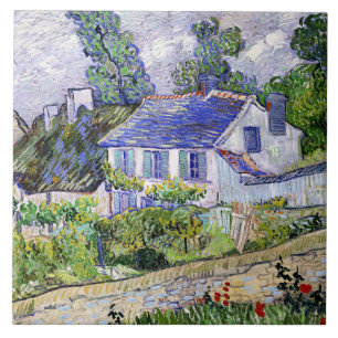 Vincent van Gogh, Houses at Auvers, Ceramic Tile