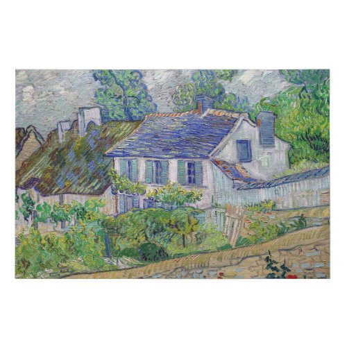 Vincent van Gogh _ Houses at Auvers Faux Canvas Print