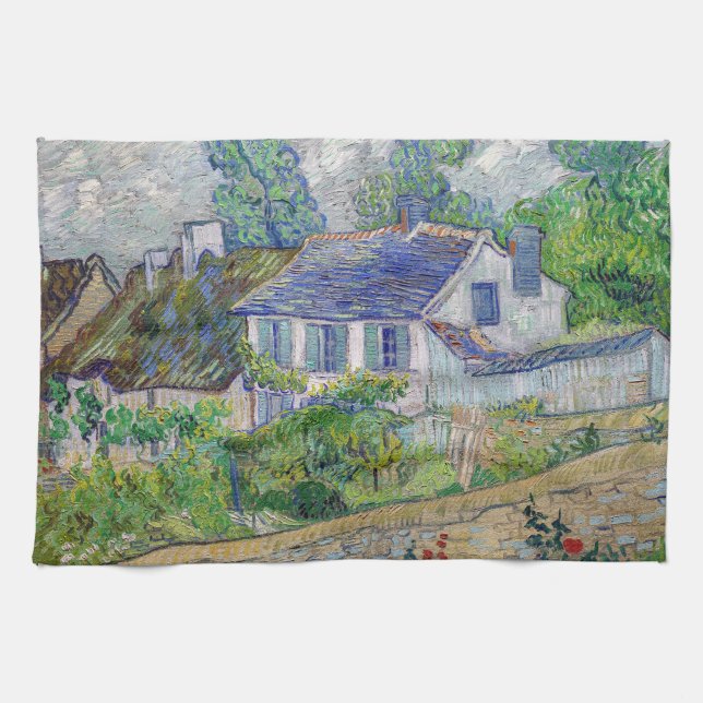 Vincent van Gogh - Houses at Auvers Kitchen Towel (Horizontal)