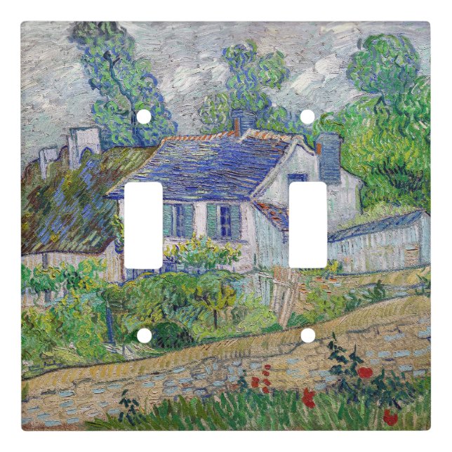 Vincent van Gogh - Houses at Auvers Light Switch Cover (Front)