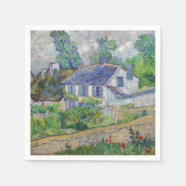 Vincent van Gogh - Houses at Auvers Napkins (Front)