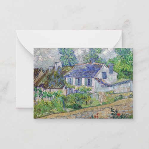 Vincent van Gogh _ Houses at Auvers Note Card