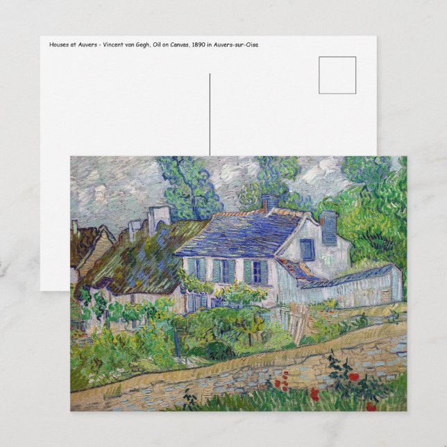 Vincent van Gogh - Houses at Auvers Postcard (Front/Back)