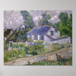 Vincent Van Gogh Houses At Auvers Poster at Zazzle