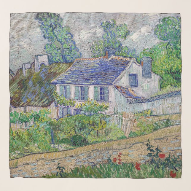 Vincent van Gogh - Houses at Auvers Scarf (Front)
