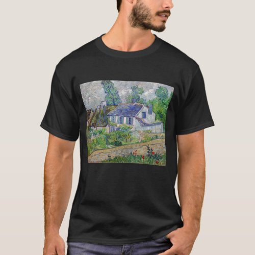 Vincent van Gogh _ Houses at Auvers T_Shirt