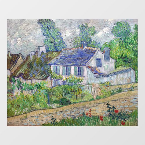 Vincent van Gogh _ Houses at Auvers Window Cling