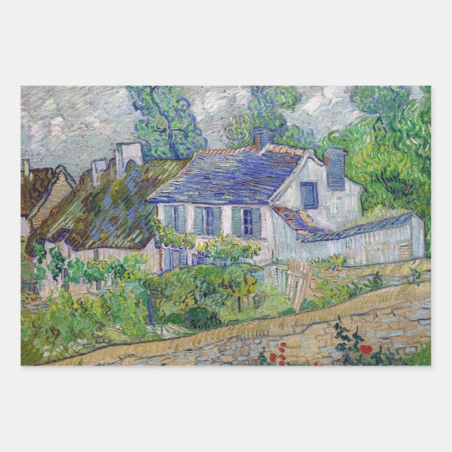 Vincent van Gogh - Houses at Auvers Wrapping Paper Sheets (Front)