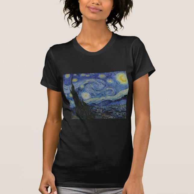 Vincent van Gogh Iconic Starry Night T-Shirt (Front)