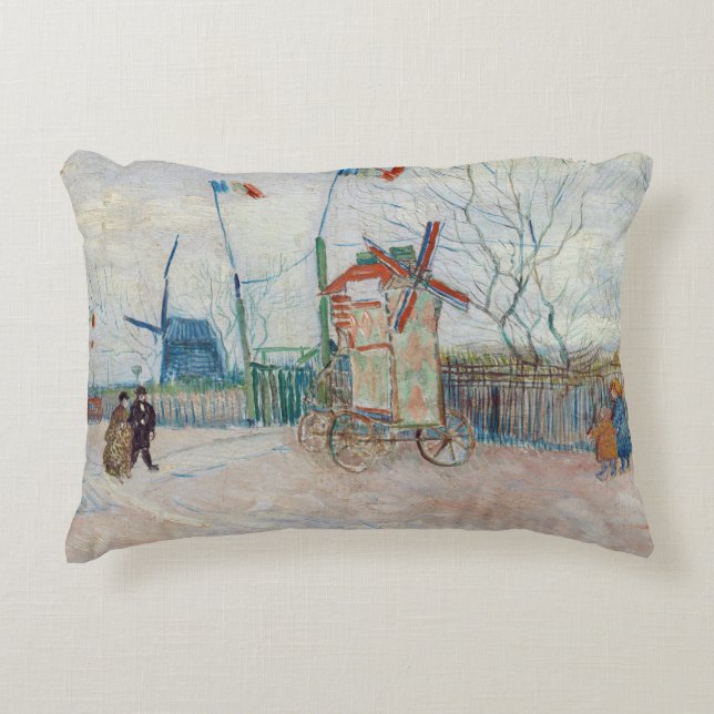 Vincent van Gogh - Impasse des Deux Freres Accent Pillow (Front)