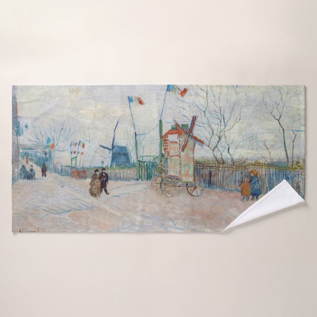 Vincent van Gogh - Impasse des Deux Freres Bath Towel Set (Bath Towel)