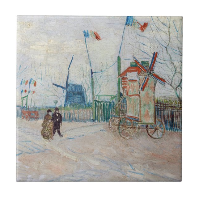 Vincent van Gogh - Impasse des Deux Freres Ceramic Tile (Front)