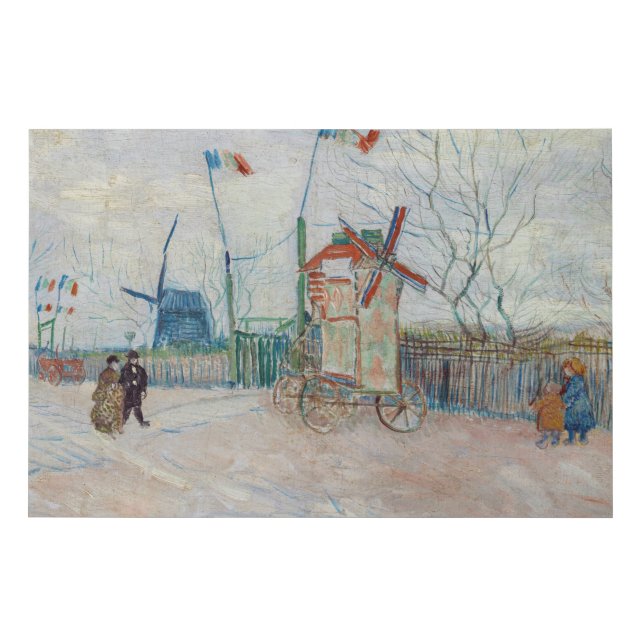 Vincent van Gogh - Impasse des Deux Freres Faux Canvas Print (Front)