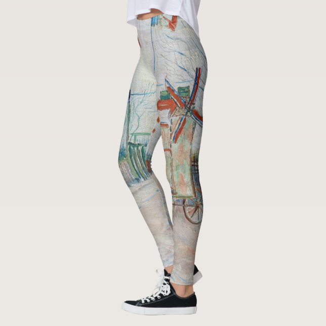 Vincent van Gogh - Impasse des Deux Freres Leggings (Left)