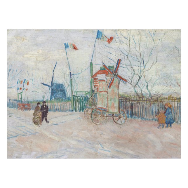 Vincent van Gogh - Impasse des Deux Freres Tablecloth (Front (Horizontal))