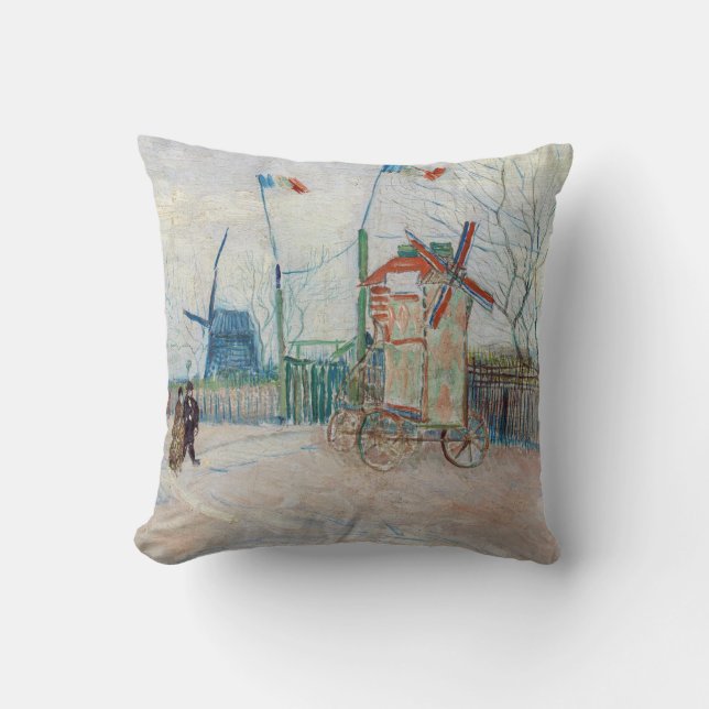 Vincent van Gogh - Impasse des Deux Freres Throw Pillow (Front)