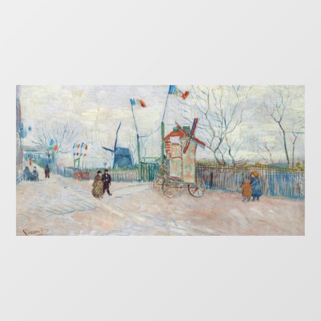 Vincent van Gogh - Impasse des Deux Freres Window Cling (Sheet)