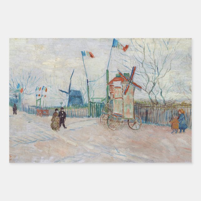 Vincent van Gogh - Impasse des Deux Freres Wrapping Paper Sheets (Front)