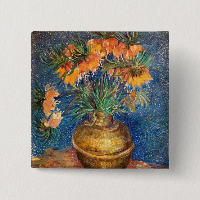 Vincent van Gogh - Imperial Fritillaries Button (Front)