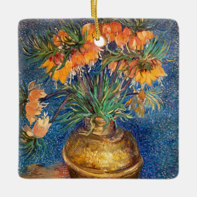Vincent van Gogh - Imperial Fritillaries Ceramic Ornament (Front)