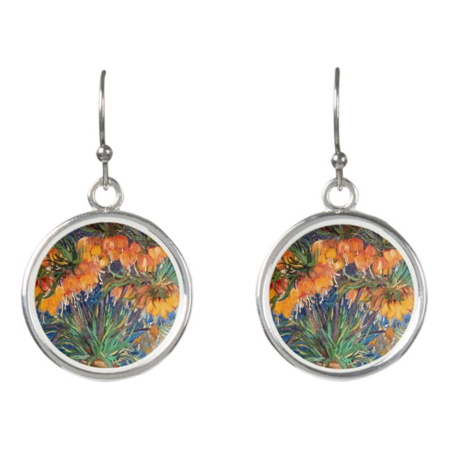 Vincent van Gogh - Imperial Fritillaries Earrings (Front)