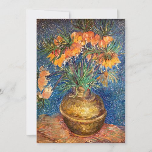 Vincent van Gogh _ Imperial Fritillaries Invitation