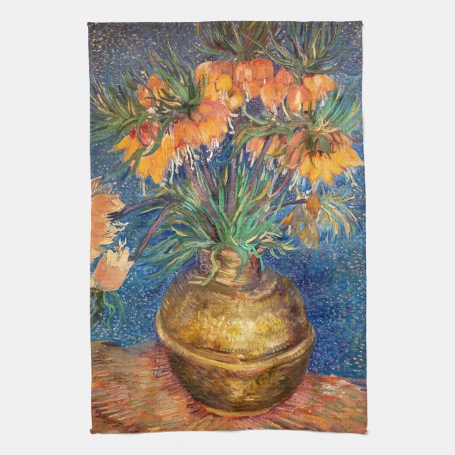 Vincent van Gogh - Imperial Fritillaries Kitchen Towel (Vertical)