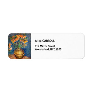 Vincent van Gogh - Imperial Fritillaries Label