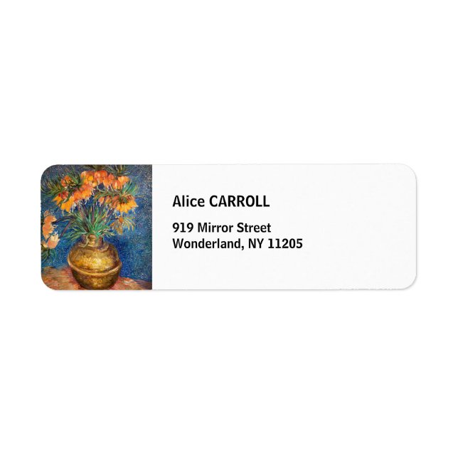 Vincent van Gogh - Imperial Fritillaries Label (Front)