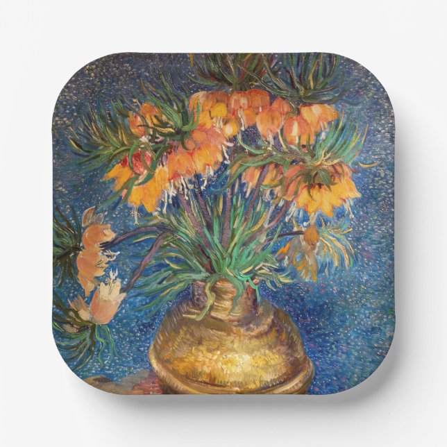 Vincent van Gogh - Imperial Fritillaries Paper Plates (Front)