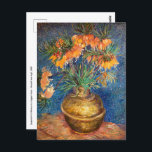 Vincent van Gogh - Imperial Fritillaries Postcard<br><div class="desc">Imperial Fritillaries in a Copper Vase / Fritillaires,  couronne imperiale dans un vase de cuivre - Vincent van Gogh,  1887</div>