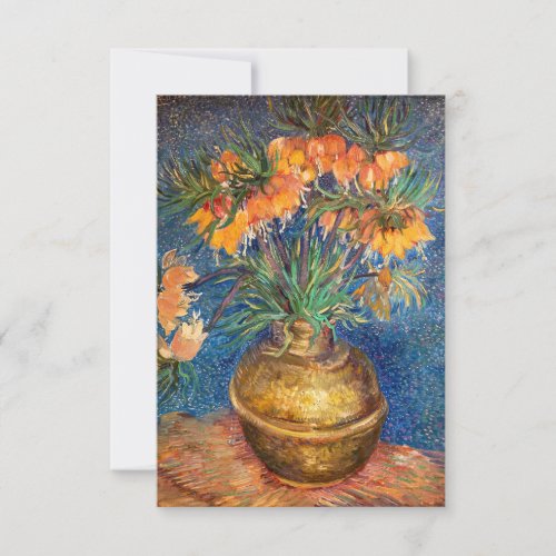 Vincent van Gogh _ Imperial Fritillaries Thank You Card