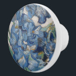 Vincent Van Gogh Impressionism Flower Painting Ceramic Knob<br><div class="desc">Here is your chance to channel your inner artist. Here is your chance to channel your inner artist. This is a close-up detail of the paint of a painting by the great impressionist Vincent van Gogh. The brush strokes which are so evident make you almost feel his vibrant hand brushing...</div>