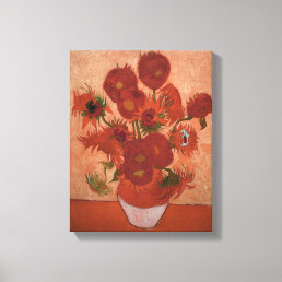vincent van gogh impressionist sunflower fine art canvas print