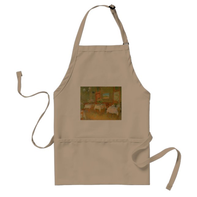 Vincent van Gogh - Interior of a Restaurant Adult Apron (Front)