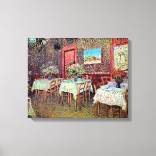 Vincent Van Gogh - Interior Of A Restaurant Canvas Print
