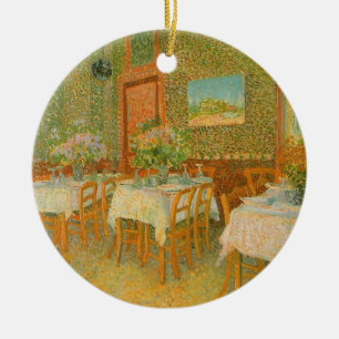 Vincent van Gogh - Interior of a Restaurant Ceramic Ornament
