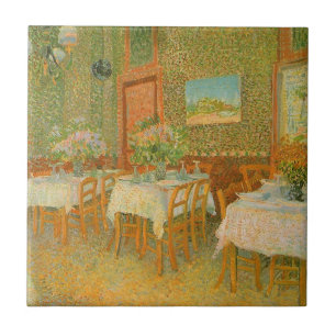 Vincent van Gogh - Interior of a Restaurant Ceramic Tile