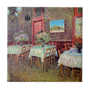 Vincent Van Gogh - Interior Of A Restaurant Ceramic Tile