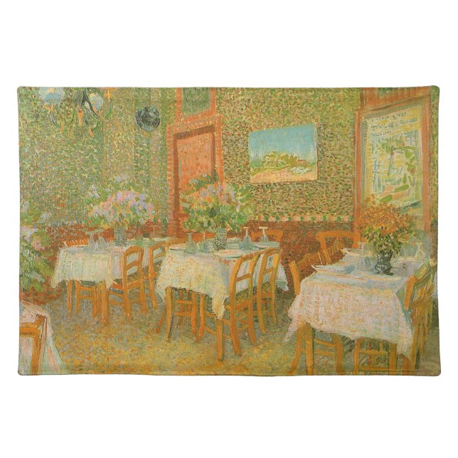 Vincent van Gogh - Interior of a Restaurant Placemat (Front)