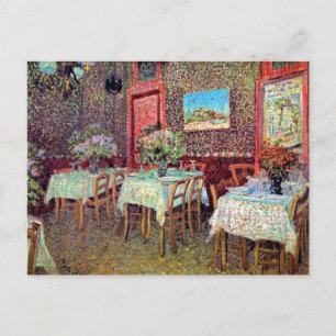 Vincent Van Gogh - Interior Of A Restaurant Postcard