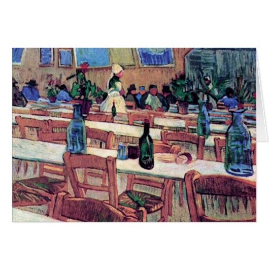 Vincent Van Gogh - Interior Of Restaurant Cards (Front Horizontal)