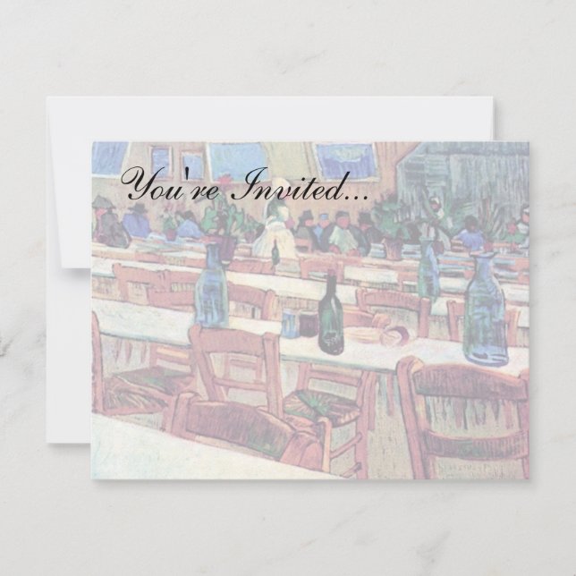 Vincent Van Gogh - Interior Of Restaurant Invitation (Front)
