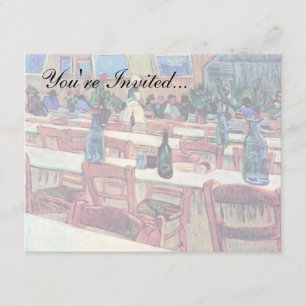 Vincent Van Gogh - Interior Of Restaurant Invitation