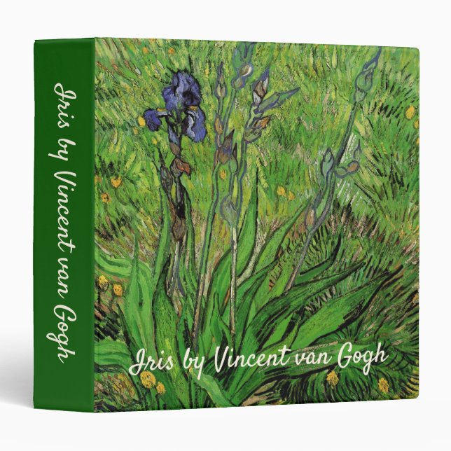 Vincent van Gogh - Iris 3 Ring Binder (Front/Spine)